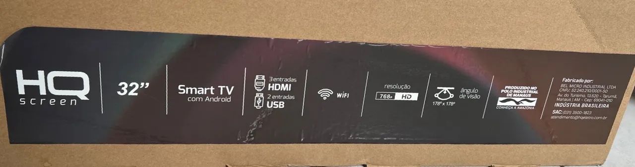 Smart TV HQ 32 polegadas lacrada - Foto 3