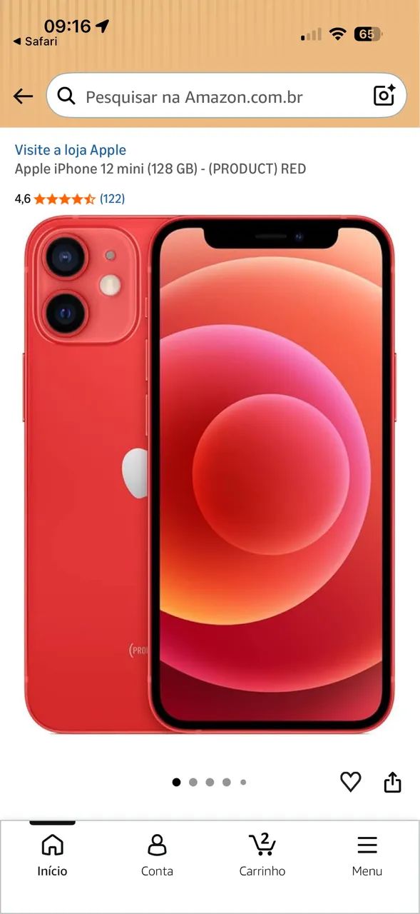 iphone 12 mini 128gb - Celulares e Smartphones - Terras de São