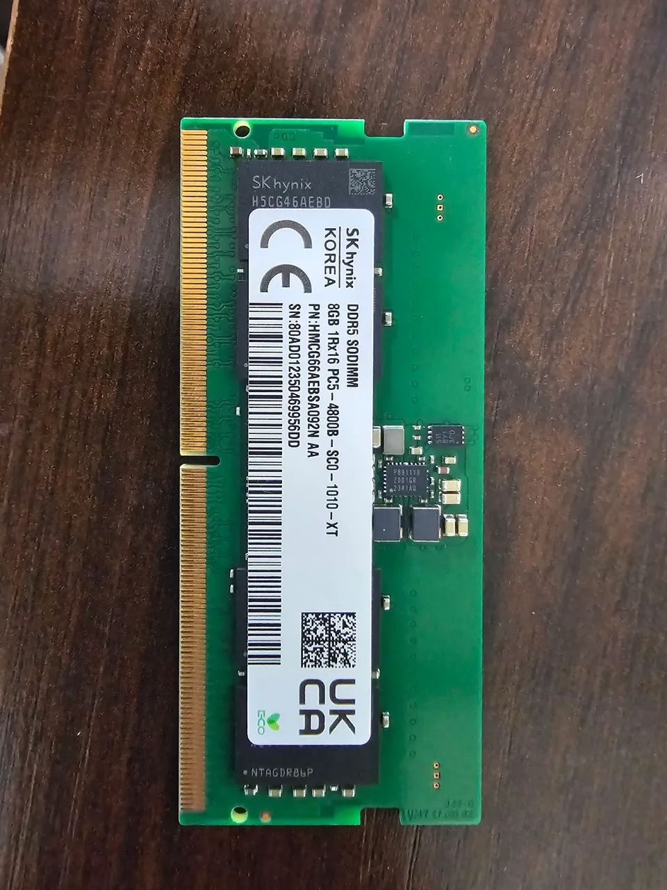 2 Memoria RAM DDR5 8GB 