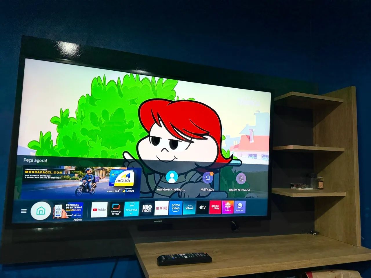 TV SMART SAMSUNG 43 polegadas + PAINEL 