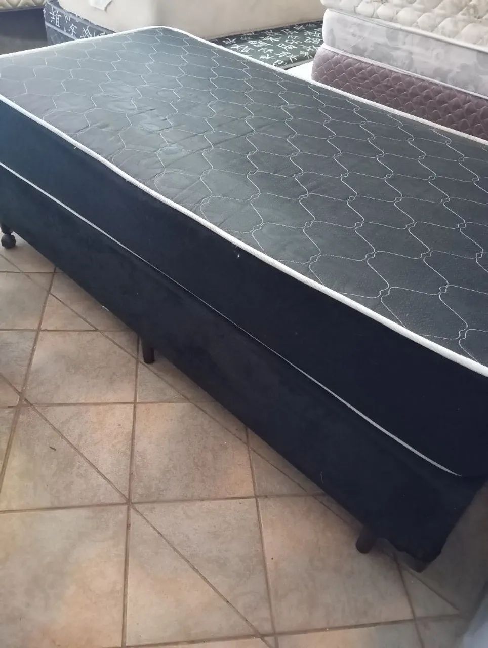 Cama box solteiro com colchão de espuma super confortável. - Foto 4