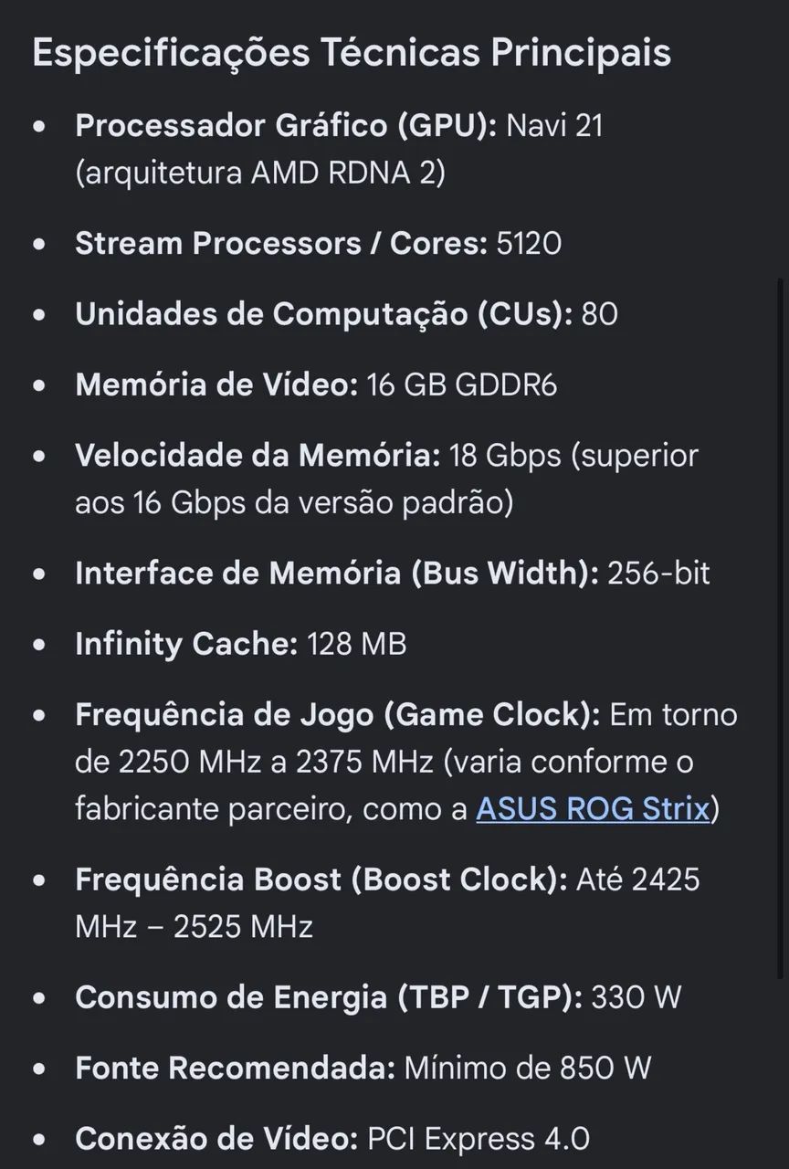 Placa de vídeo Rx 6900xt LC  - Foto 3
