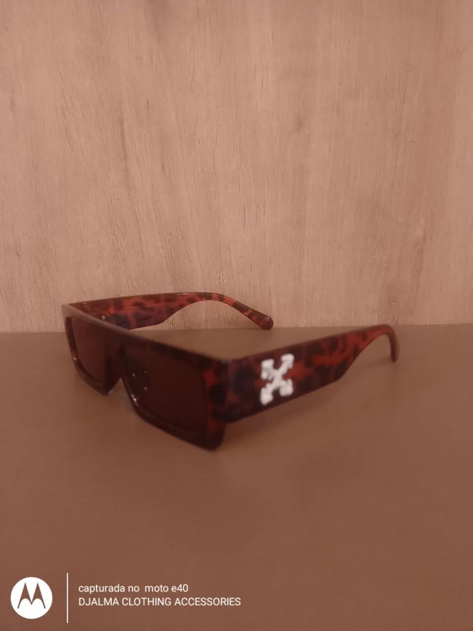 Óculos Off White feminino Leopardo 