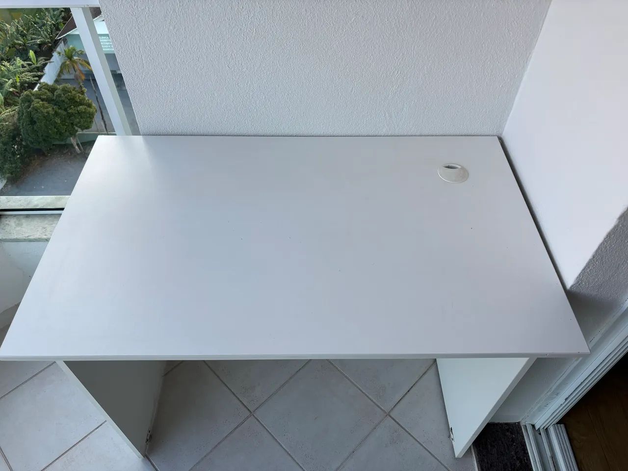 Mesa de escritório branca  - Foto 2