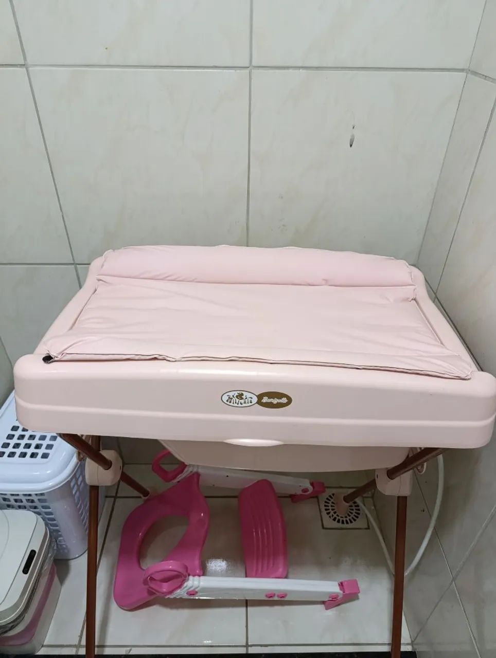 Banheira com trocador 