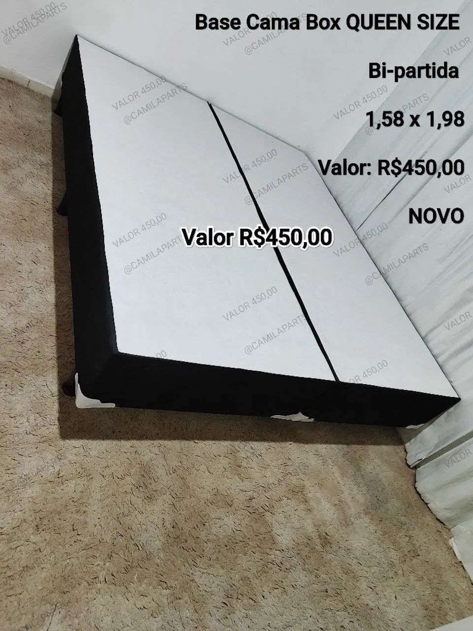 Base Cama Box QUEEN SIZE NOVO Bi-partida ENTREGO 