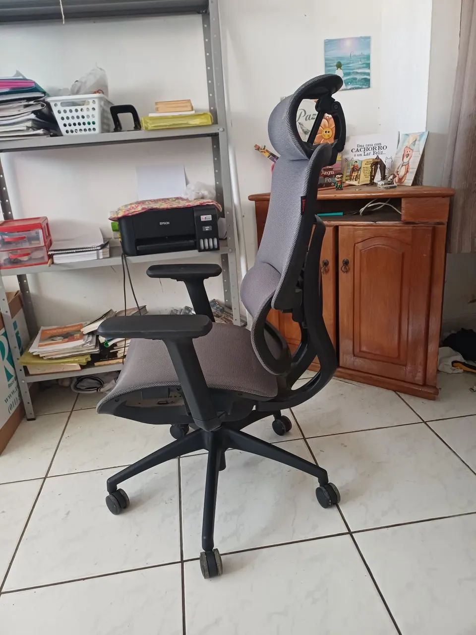 Cadeira Ergonômica PCyes Ms5 Cinza - Foto 4