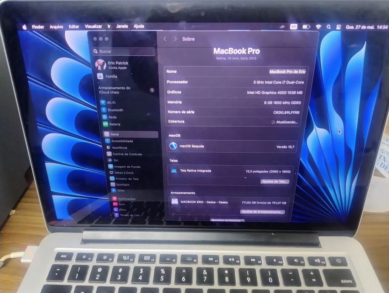 MacBook pro 2013 Core i7 dual core 8gb - Notebooks - Xaxim