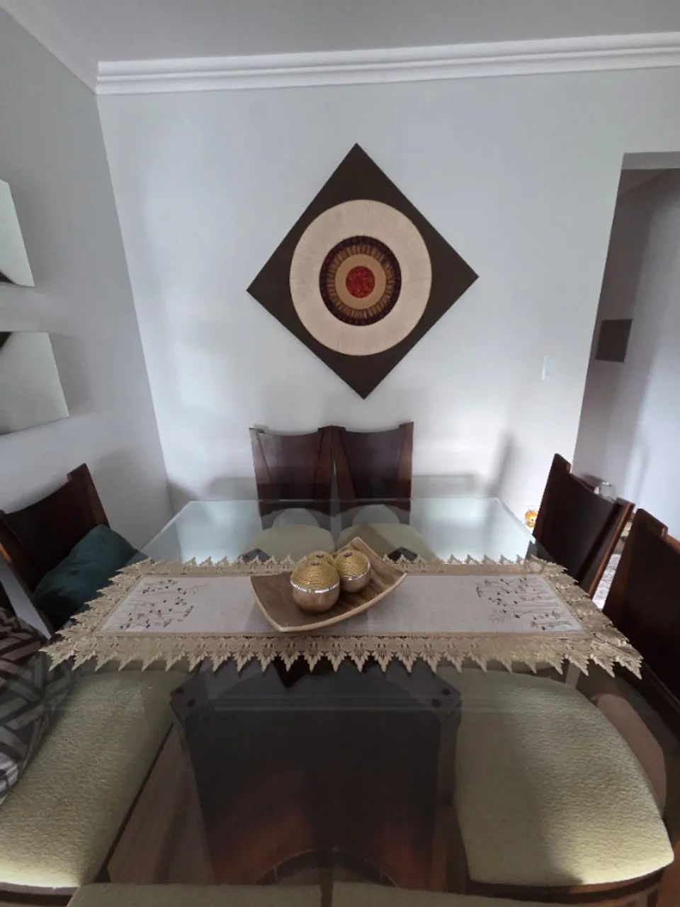 Mesa de jantar quadrada com 8 cadeiras  - Foto 2