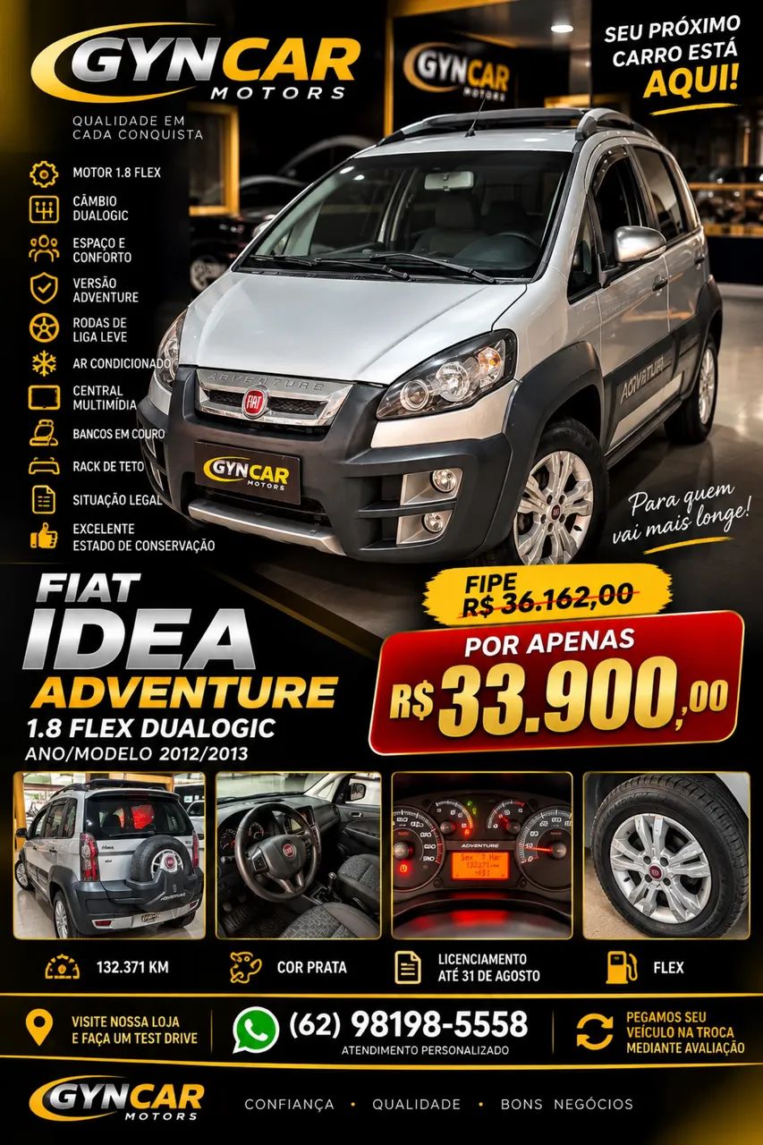 Fiat Idea ADV./ ADV.LOCK.DUALOGIC 1.8 FLEX 5P 2013