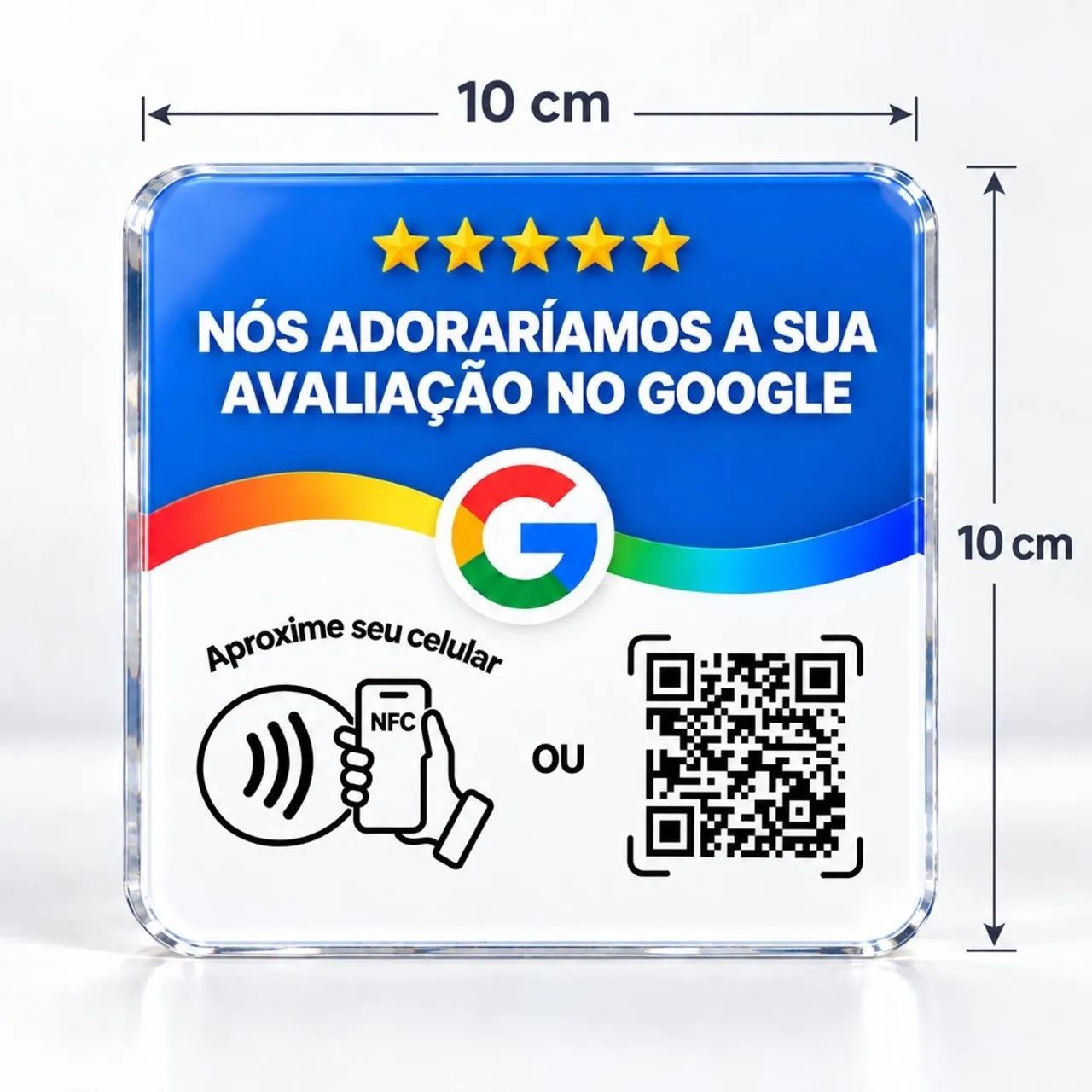 Placa de avaliação do Google  - Foto 2
