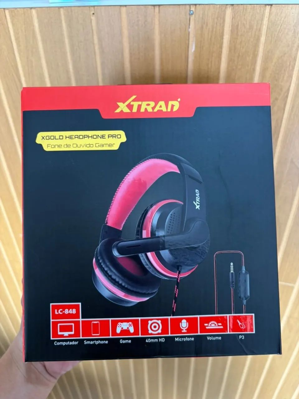 Headset Gamer XTRAD LC-848 | 40mm | Microfone