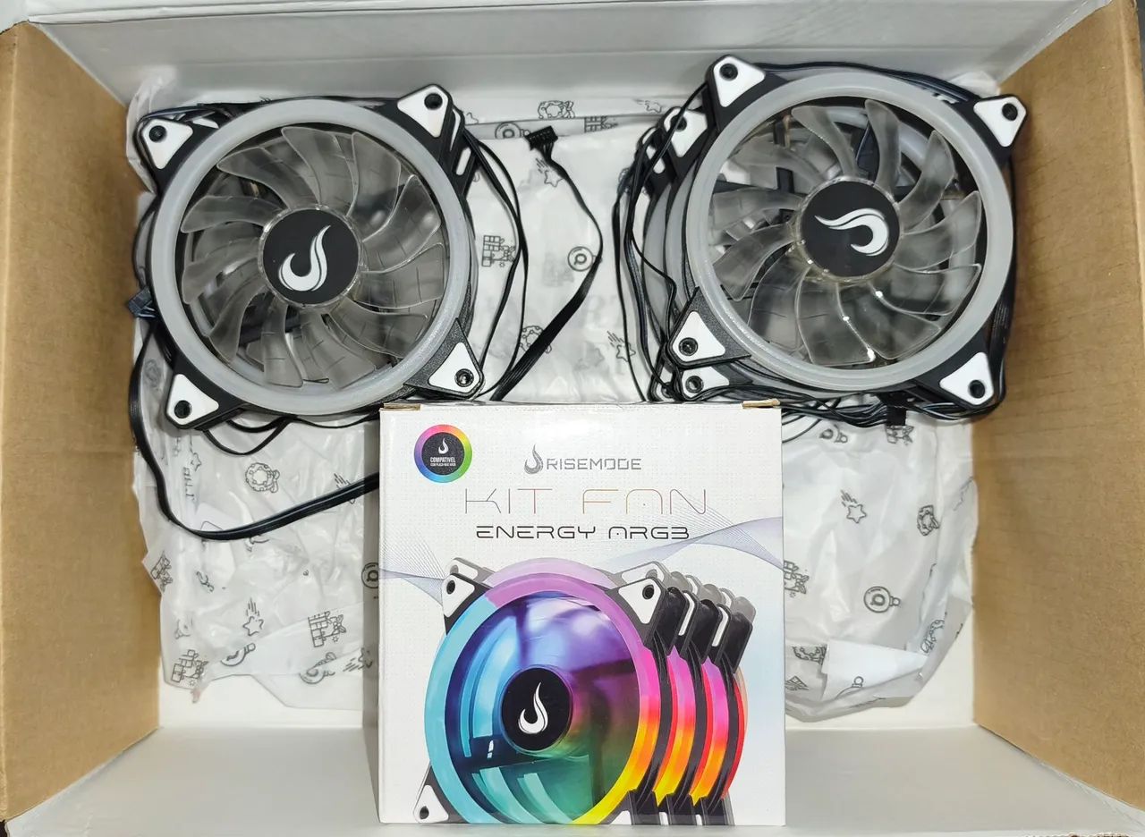 Ventoinhas Argb com controladoras Rise Mode - Foto 2