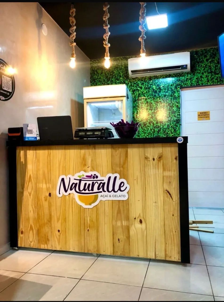 Kit com móveis para açaí 
