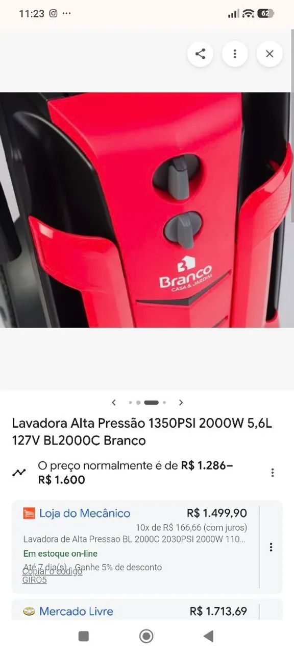 Lavadora de alta pressão  - Foto 2