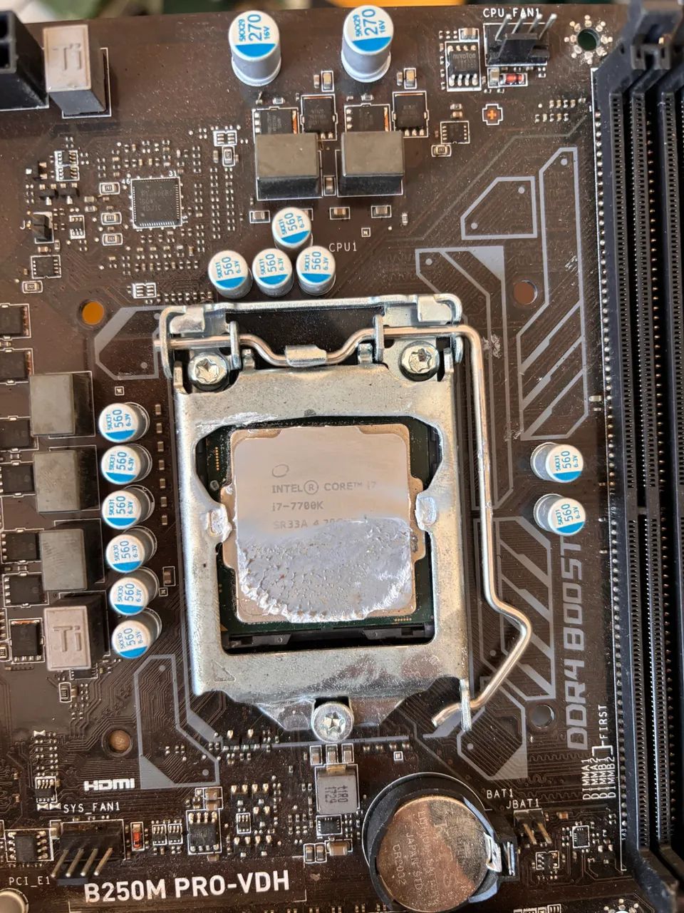 i7 7700k + B250M PRO VDH *Defeito* - Foto 2