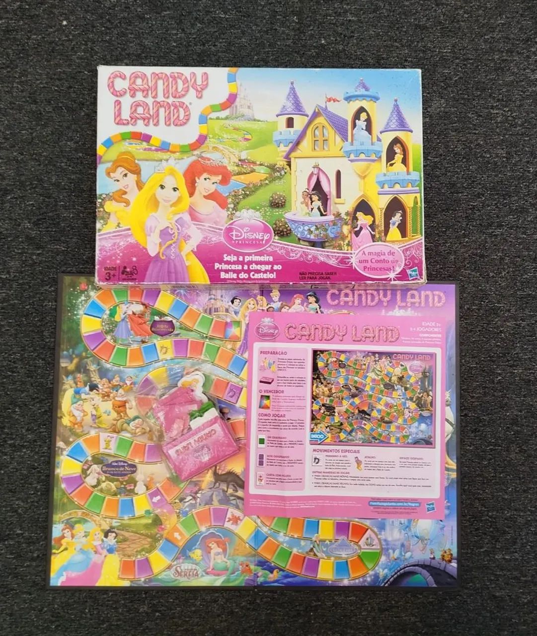 Jogo Candy Land Edição Princesas Disney 
