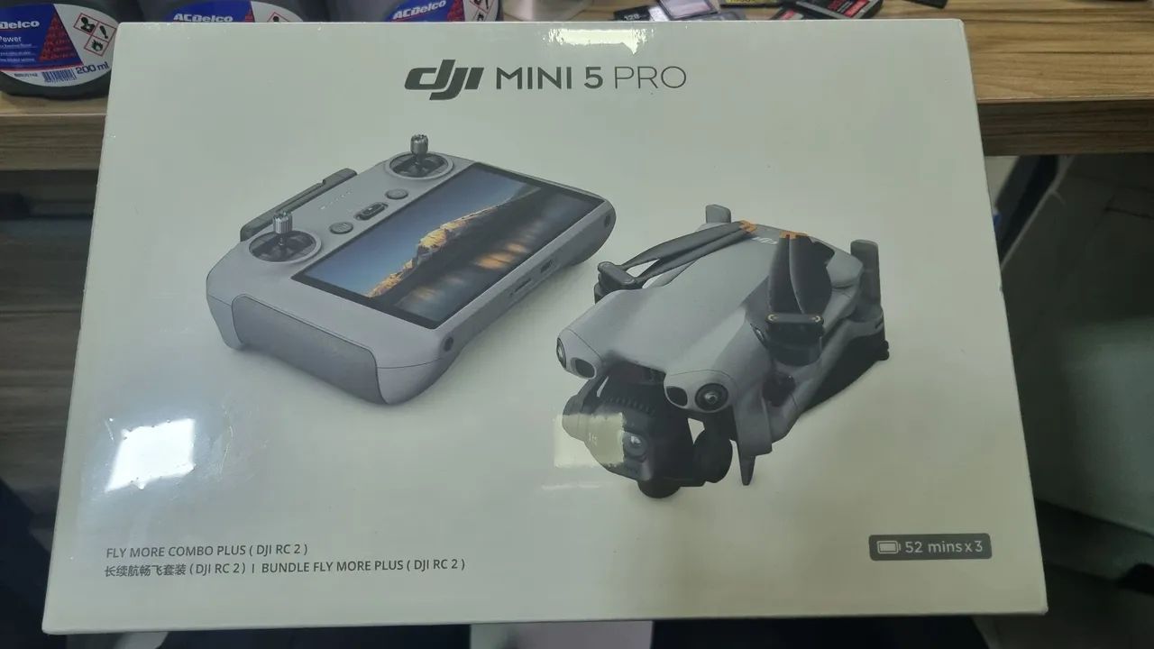  Dji Mini5 PRO FLY MORE LACRADO CONTROLE COM TELA 52MINUTOS