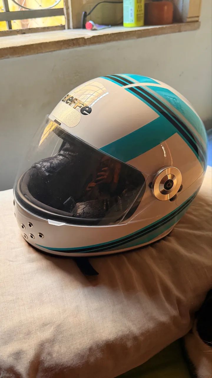 Capacete fechado bieffe retrô 56  - Foto 2