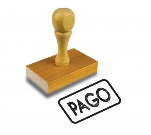 Carimbo escrito PAGO - Foto 2
