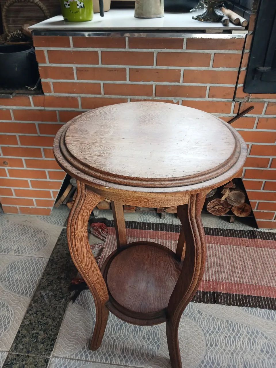 Mesa de  canto  de madeira  de  lei  - Foto 3