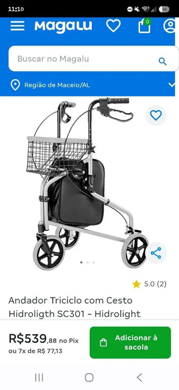 Andador Triciclo para idosos  - Foto 5