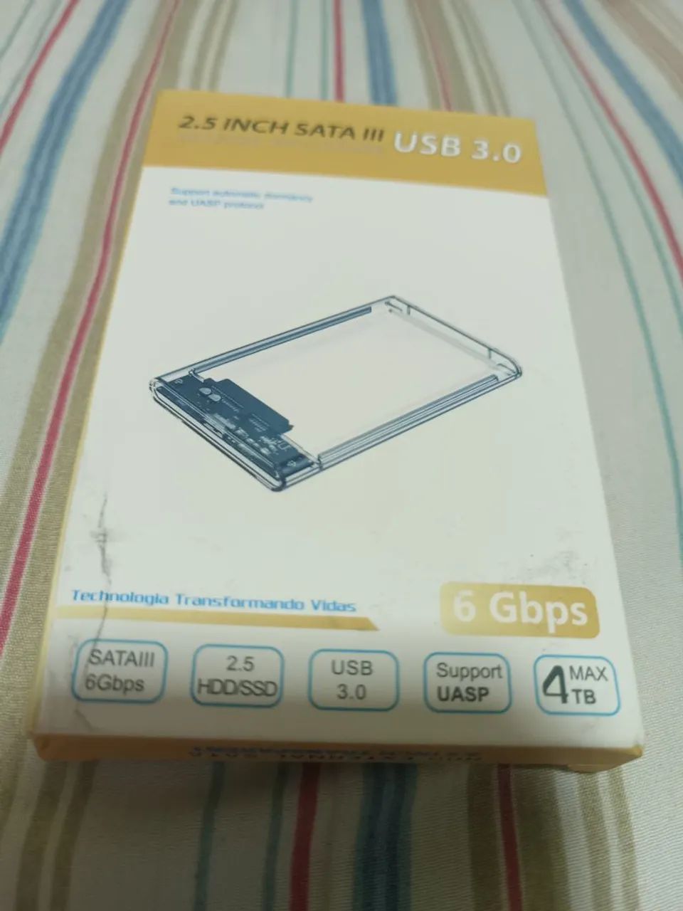 Case HD SSD USB externo 3.0 sataIII 6Gbps