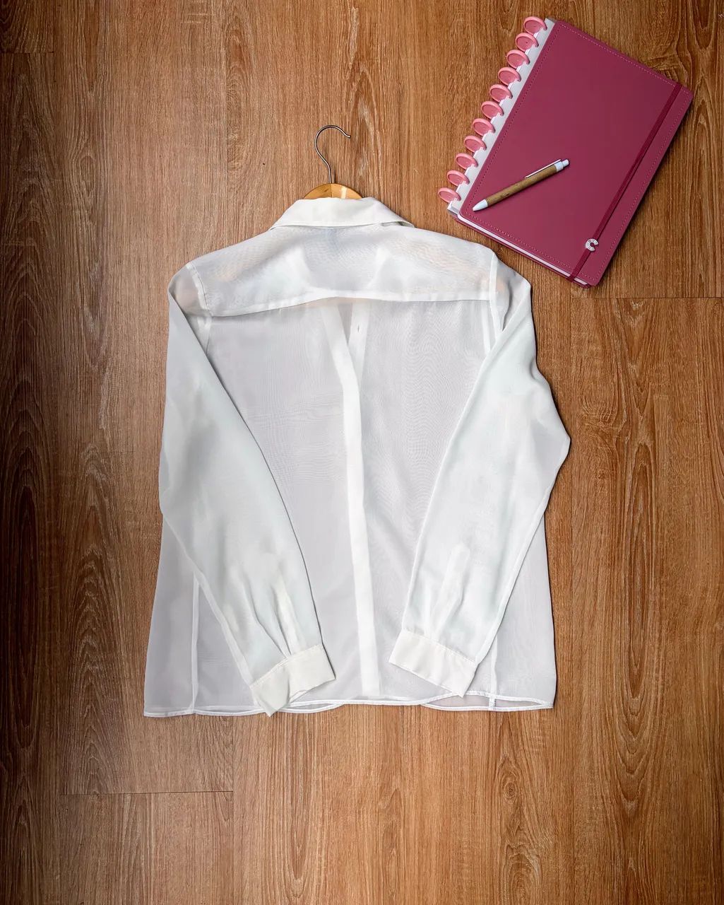 Blusa crepe seda, veste M - Foto 4