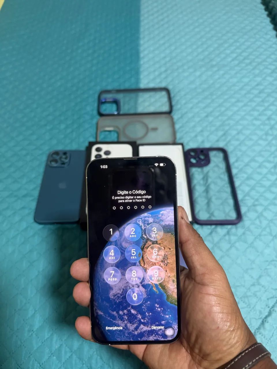 iPhone 13 Pro Max 256GB - Branco - menor valor - Foto 3