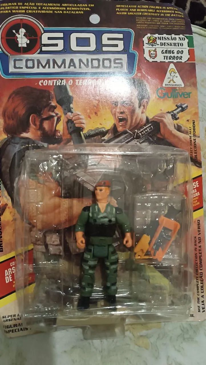 Boneco SOS commandos na cartela - Foto 2