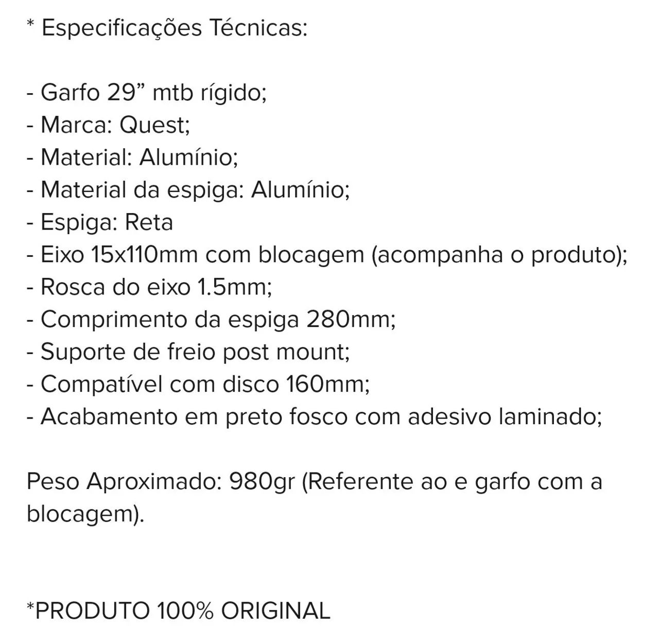 Garfo rígido aro 29 boost - Foto 4