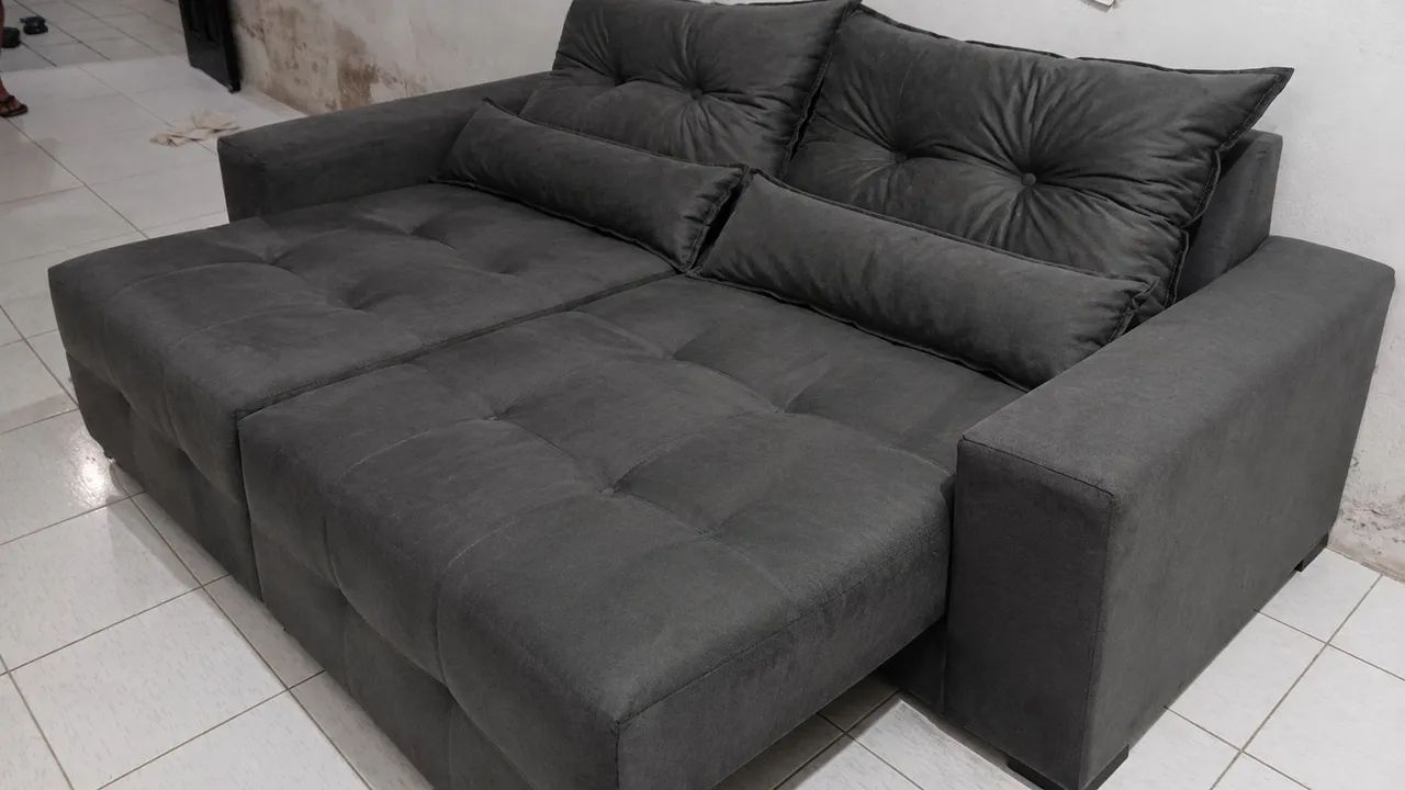 Sofá retratil Lille com frete grátis  - Foto 3