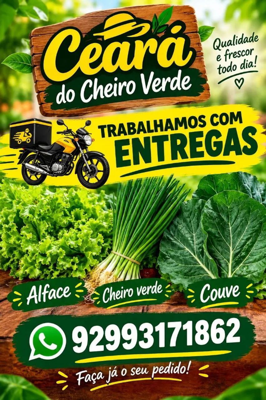 Alface couve cheiro verde 