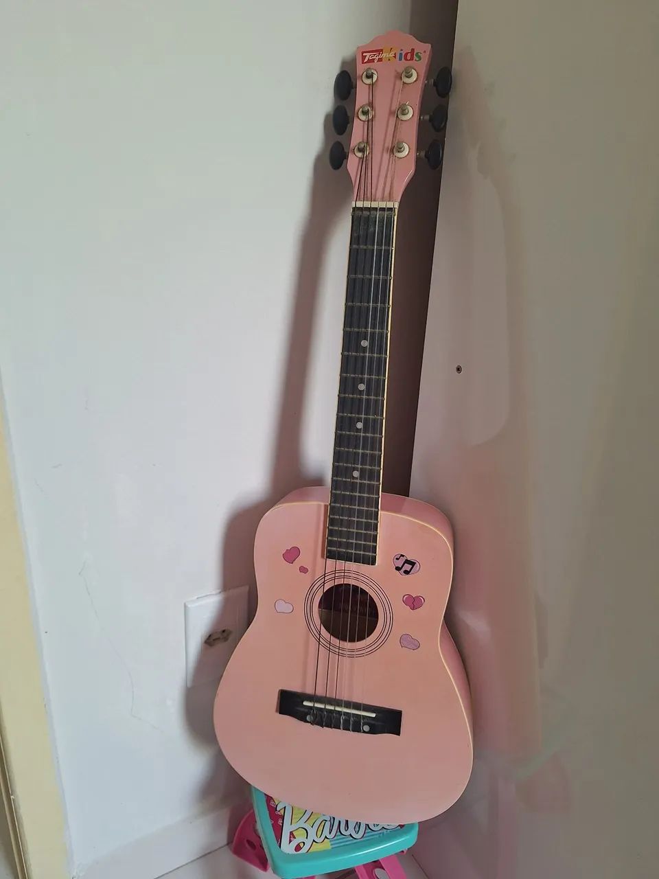 Violão tajima infantil rosa