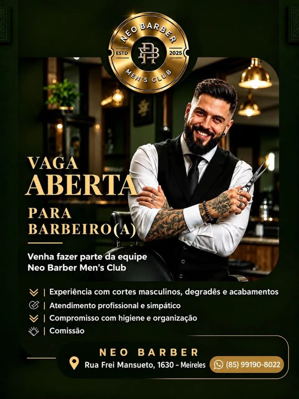 Vaga para Barbeiro