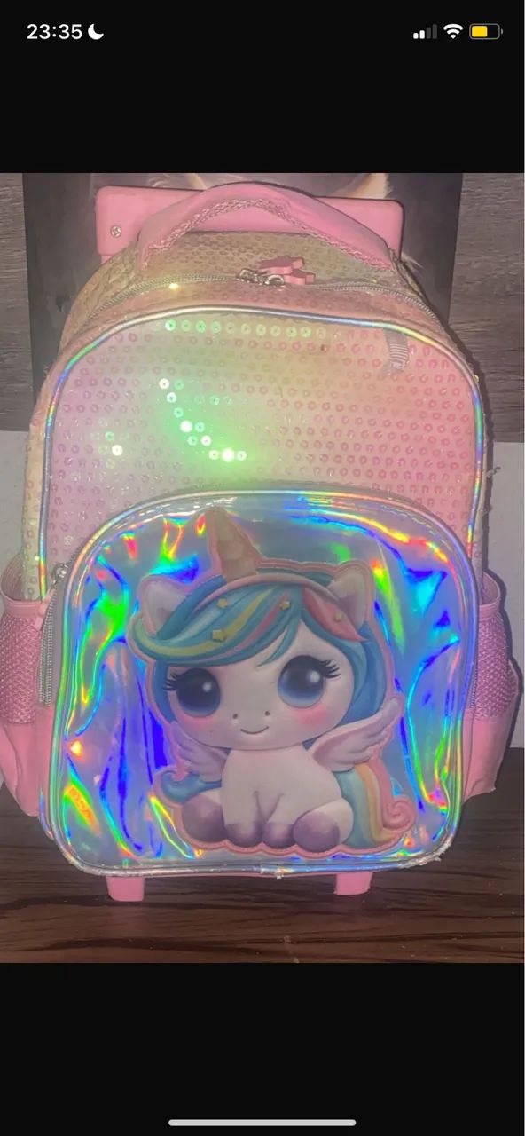 Mochila escola unicórnio menina  - Foto 2