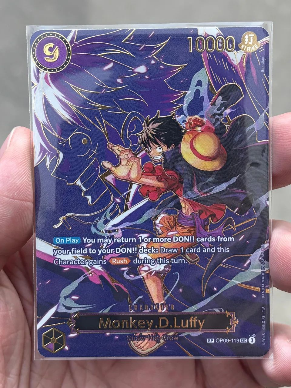 Monkey D. Luffy Secret Rare SP OP09-119 - One piece TCG/CCG - Hobbies e  coleções - Centro, Curitiba 1472269053 | OLX