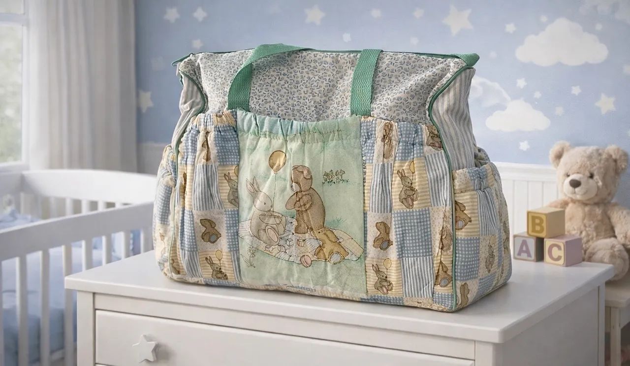 Bolsa de Bebê / Bolsa Maternidade - Linda, Espaçosa e Super Funcional