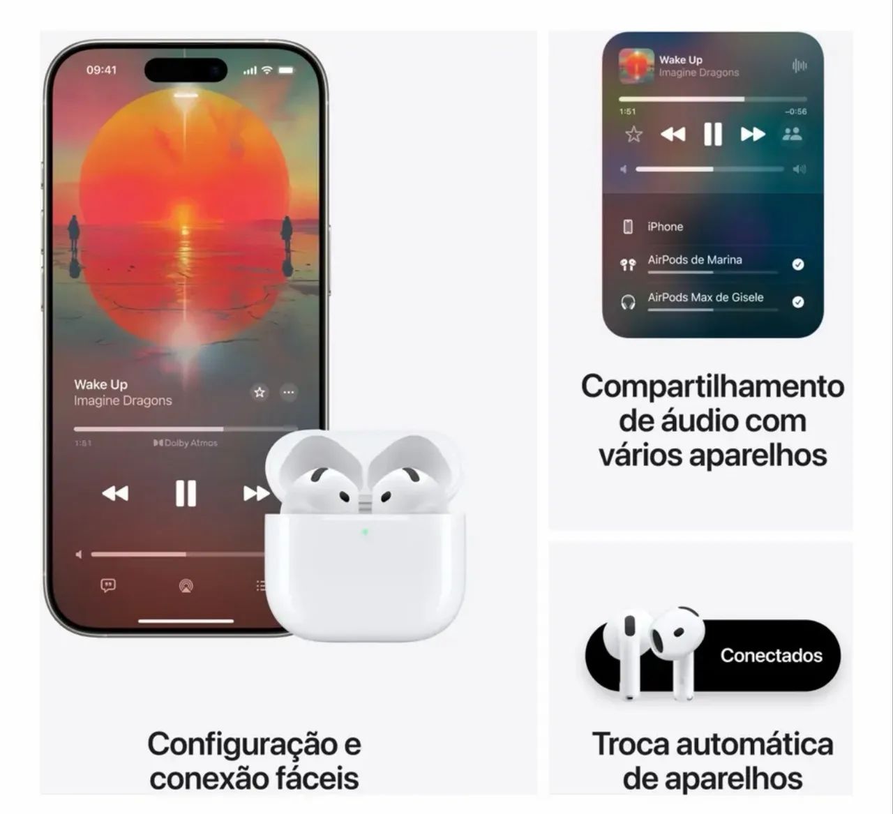 FONE APPLE AIRPODS 4ª ORIGINAL NOVO - Foto 2
