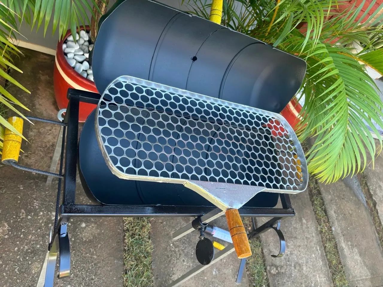 Churrasqueira com Suporte para a Canoa - Foto 3