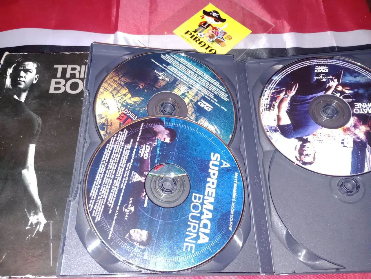 DVD Trilogia Bourne 3 discos bom estado Box - Foto 2