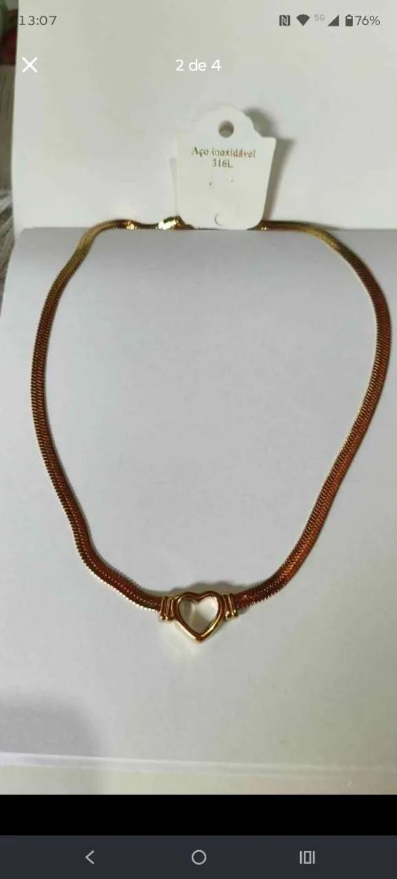 Colar dourado  - Foto 3