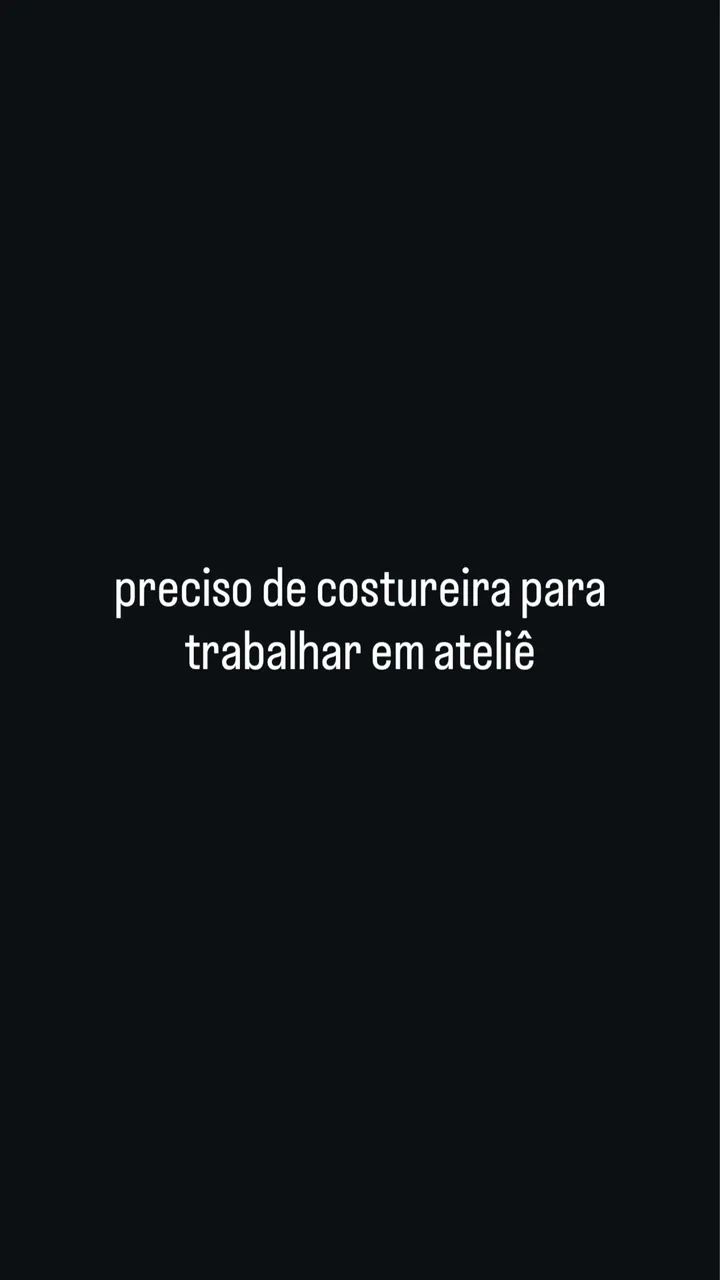 preciso de costureira 