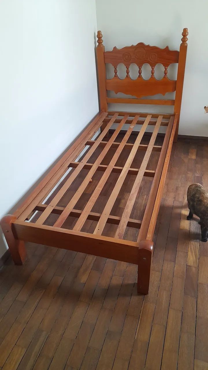 Cama de solteiro madeira - Foto 2