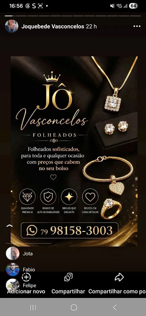 Folheados JJ joias