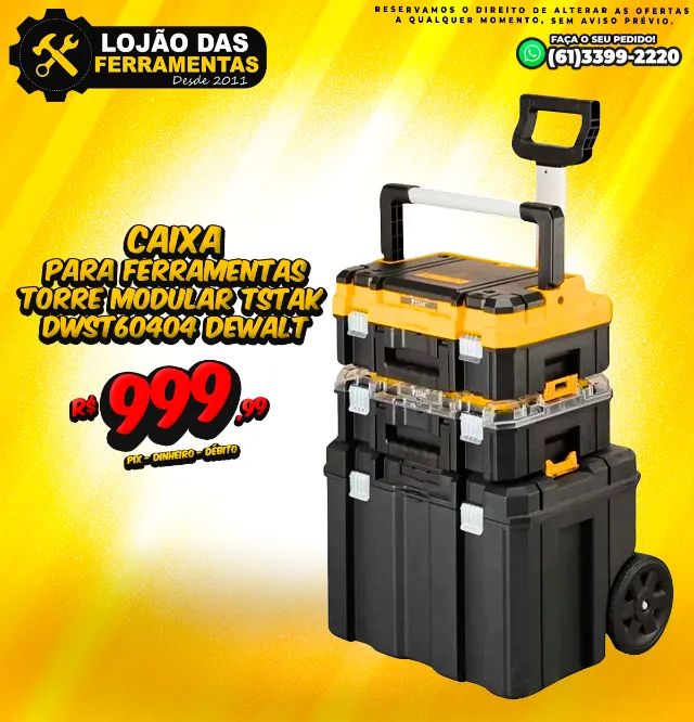 Caixa Para Ferramentas Torre Modular TSTAK DWST60404 Dewalt