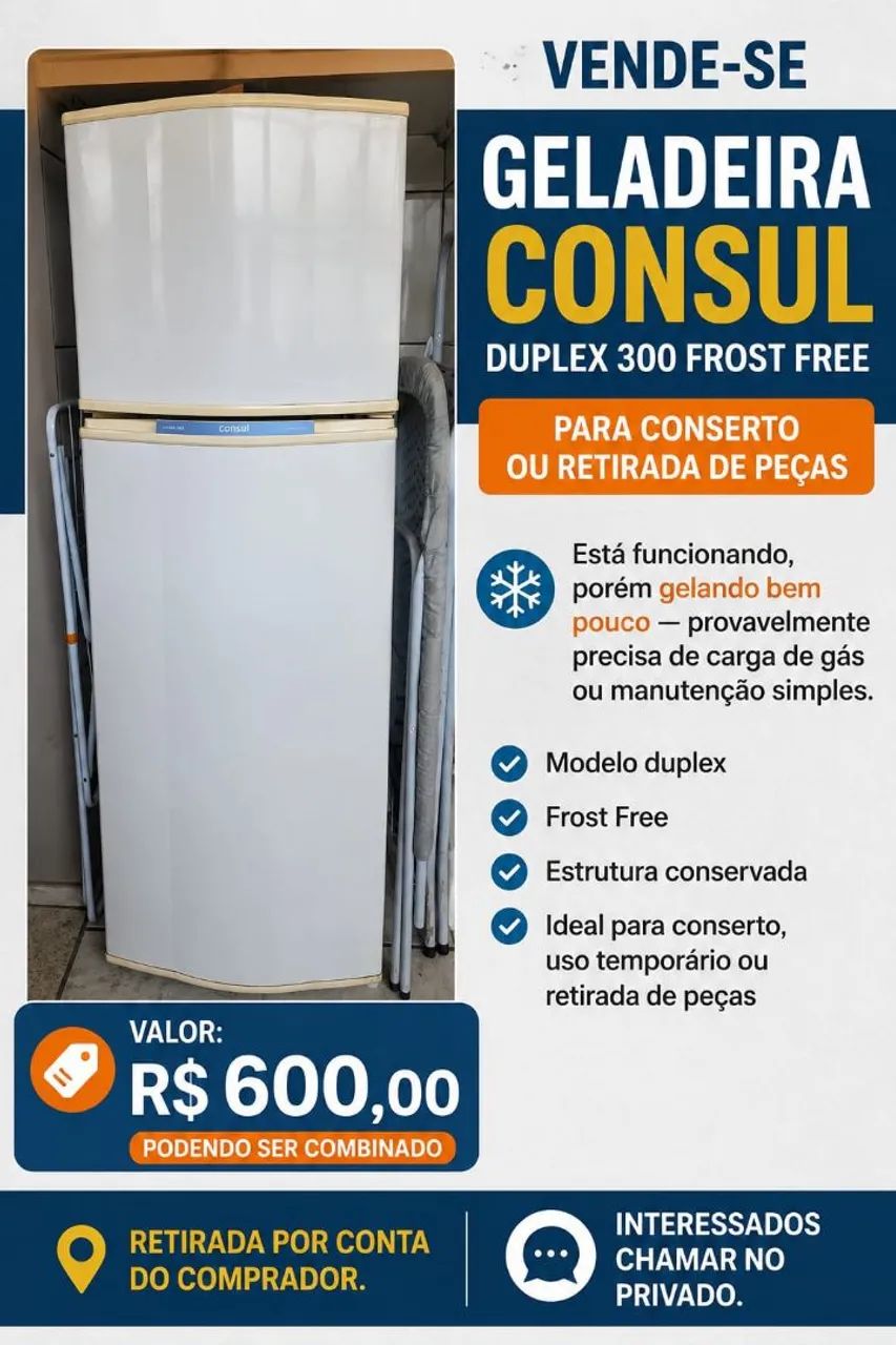 GELADEIRA CONSUL 