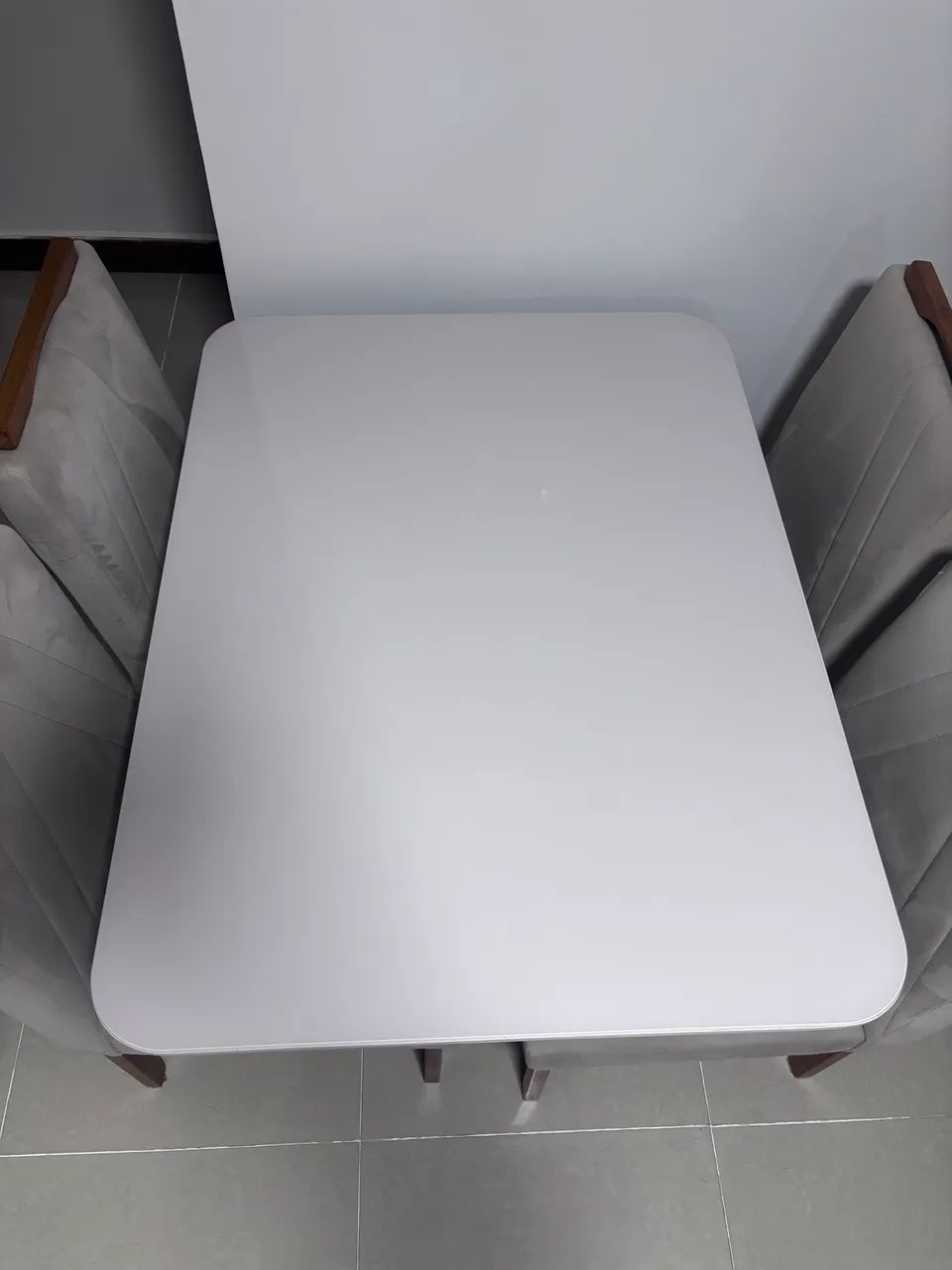Mesa (com tampo de vidro) 4 lugares  - Foto 2