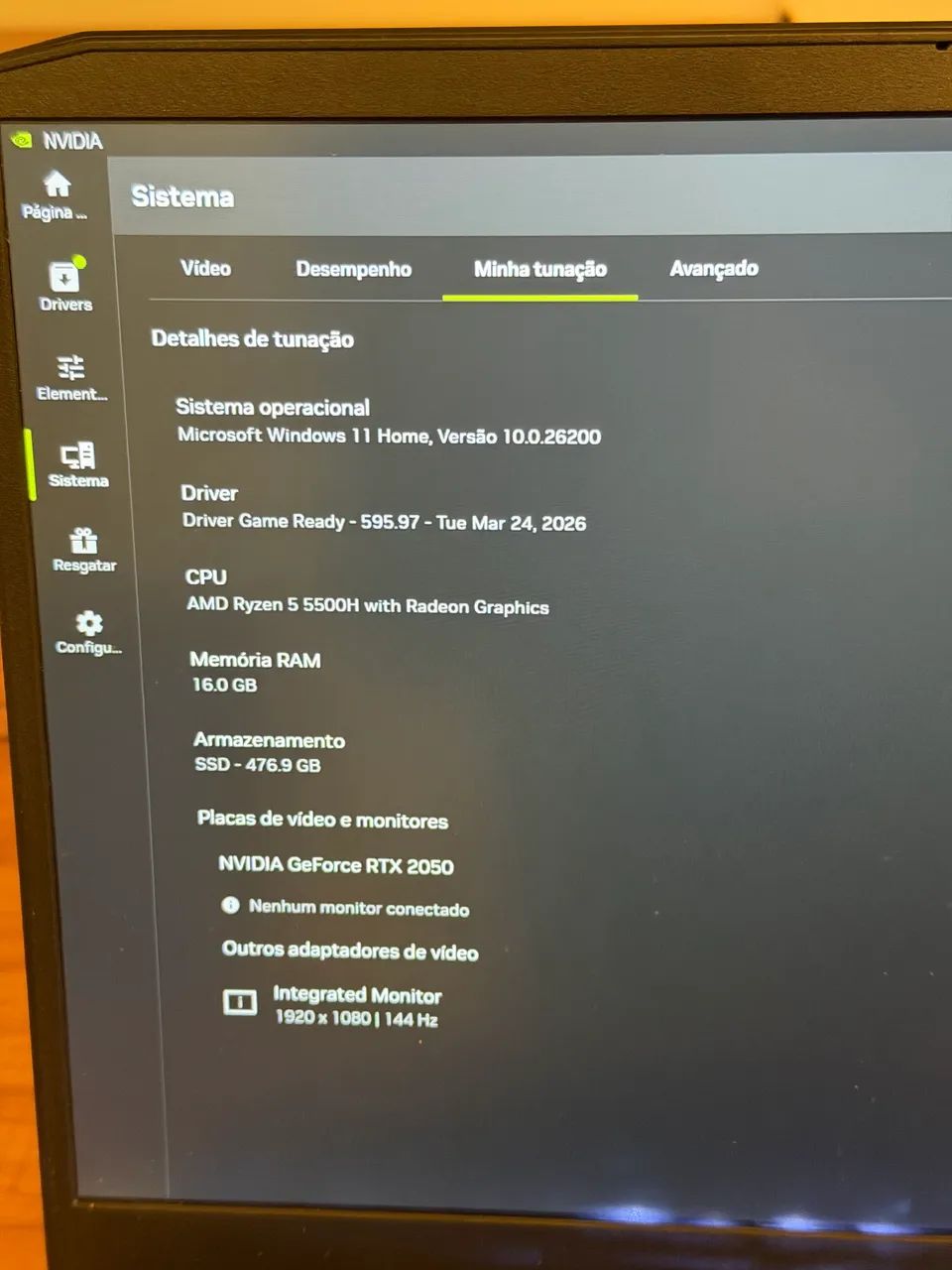 NOTEBOOK GAMER IMPECÁVEL (TROCO, PASSO CARTÃO) - Foto 2