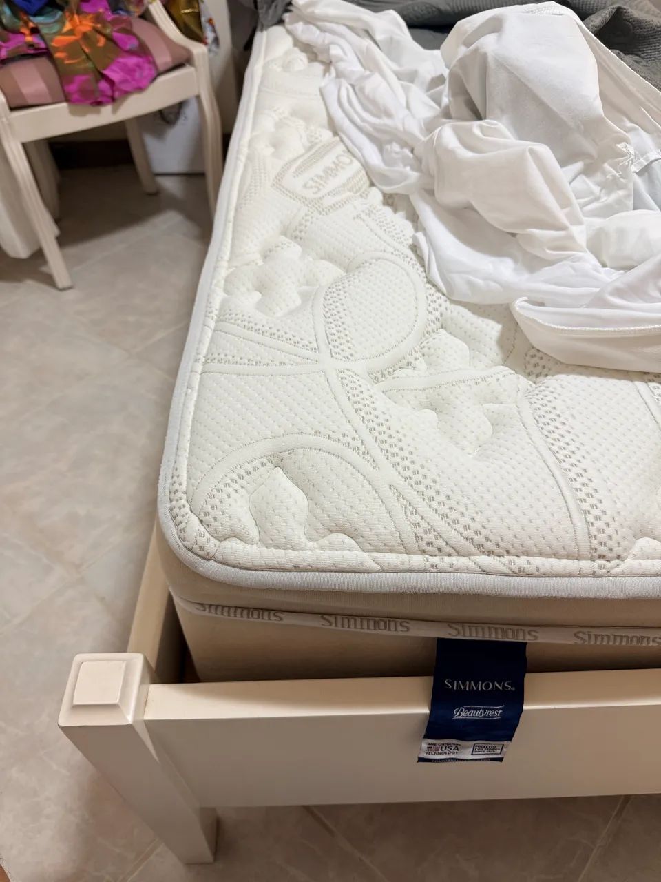 Cama de casal com colchão e capa - Foto 4